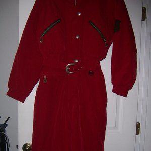 Blackbear womens ski winter Snowsuit 10 red
